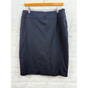 Liz Claiborne Skirt Womens Size 8 Tall Navy Blue Fully Lined Career Wear